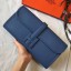 Hermes Jige Elan 29 Clutch In Blue Agate Epsom Leather JM1083yx89