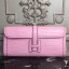 Hermes Jige Elan 29 Clutch In Pink Crocodile Leather JM1531DV39