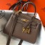 Hermes Kelly 20cm Bag In Taupe Clemence Leather GHW JM1441Xw85
