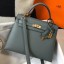 Hermes Kelly 25cm Sellier Bag In Vert Amande Epsom Leather JM167Pg26