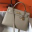Hermes Kelly 32cm Bag In Gris Tourterelle Epsom Leather GHW JM1434uU16