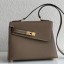 Hermes Kelly En Desordre 20 Handmade Bag In Taupe Epsom Calfskin JM1278Mw52