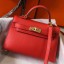Hermes Kelly Mini II Bag In Rouge Casaque Epsom Leather GHW JM158uw21