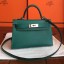 Hermes Kelly Mini II Handmade Bag In Malachite Epsom Leather JM1810yH13