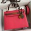 Hermes Kelly Sellier 25 Bicolor Bag in Rose Extremea nd Taupe Epsom Calfskin JM1594vX95