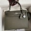 Hermes Kelly Sellier 25 Handmade Bag In Vert De Gris Epsom Calfskin JM623Nl93