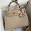 Hermes Kelly Sellier 28 Handmade Bag In Trench Epsom Calfskin JM1318dV68