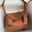 Hermes Lindy 26 Handmade Bag In Gold Evercolor Leather JM873Sy67