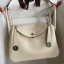 Hermes Lindy 26 Handmade Bag In Nata Clemence Leather JM636Yd28
