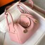 Hermes Lindy Mini Bag In Pink Clemence Leather GHW JM1950Jl41