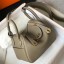 Hermes Lindy Mini Bag In Tourterelle Clemence Leather GHW JM314Zf62