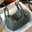 Hermes Lindy Mini Bag In Vert Amande Clemence Leather GHW JM1170qD73