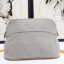Hermes Medium Bolide Travel Case In Grey Cotton JM863Nr89