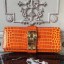Hermes Medor Clutch Bag In Orange Crocodile Leather JM555WE81