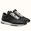 Hermes Men's C-Addict Sneakers In Black Perforated calfskin JM380Hj78