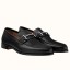Hermes Men's Sydney Loafers In Black Calfskin JM1072xh67