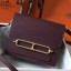 Hermes Mini Sac Roulis 18cm Bag In Burgundy Evercolor Calfskin JM1468qD73
