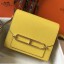 Hermes Mini Sac Roulis 18cm Bag In Yellow Evercolor Calfskin JM1964rf73