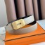 Hermes Neo Reversible Belt 32MM in Trench Clemence Leather JM962Yn66