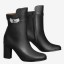Hermes Noir Joueuse Ankle Boots JM73Lp50