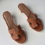 Hermes Oasis Sandals In Gold Swift Leather JM877OG45