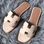 Hermes Oran Sandals In Beton Clemence Leather JM63DU34