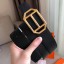 Hermes Pad Reversible Belt In Black/White Epsom Leather JM1096ZZ98