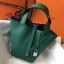 Hermes Picotin Lock 18 Bag In Vert Vertigo Clemence Leather JM1747WE81