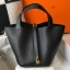 Hermes Picotin Lock 22 Bag In Black Clemence Leather JM1997jk62