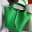 Hermes Picotin Lock 22 Handmade Bag in Bamboo Clemence Leather JM625UF26
