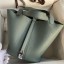Hermes Picotin Lock 22 Handmade Bag in Vert Amande Clemence Leather JM677Bk18