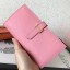 Hermes Pink Epsom Bearn Gusset Wallet JM1084Ej26