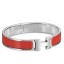 Hermes Red Enamel Clic H PM Bracelet JM1419bF80