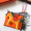 Hermes Rodeo Horse Bag Charm In Yellow/Piment/Green Leather JM2000Xy49