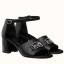 Hermes Viaggio 60MM Sandals In Black Leather JM1458GY14
