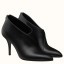 Hermes Virginia Ankle Boot In Black Leather JM1292QX19