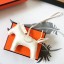 Hermes White Rodeo Horse Bag Charm JM1766qD73
