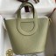 High Quality Replica Hermes In The Loop 18 Handmade Bag in Sauge Clemence Leatherther JM971Mj59