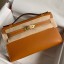 Hot Hermes Kelly Pochette Handmade Bag In Gold Swift Calfskin JM1114Oa46