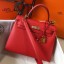 Imitation Cheap Hermes Kelly 25cm Sellier Bag In Piment Epsom Leather JM1761iu55