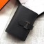 Imitation Hermes Bearn Mini Wallet In Black Epsom Leather JM871fw56