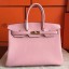 Imitation Hermes Birkin 40 Handmade Bag In Pink Clemence Leather JM484nD28