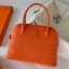 Imitation Hermes Bolide 1923 27 Handmade Bag In Orange Epsom Calfskin JM1752Lv15