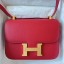 Imitation Hermes Constance 1-24 Mirror Bag In Red Epsom Calfskin JM1520sd97