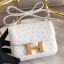 Imitation Hermes Constance 18 Handmade Bag In White Ostrich Leather JM376Nj42