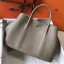 Imitation Hermes Garden Party 30 Bag In Grey Taurillon Leather JM1421lL78