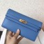 Imitation Hermes Kelly Classic Long Wallet In Blue Jean Epsom Leather JM346EY41