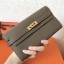 Imitation Hermes Kelly Classic Long Wallet In Taupe Epsom Leather JM1090vq24