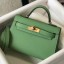 Imitation Hermes Kelly Mini II Bag In Vert Criquet Epsom Leather GHW JM1876hw36