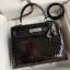 Imitation Hermes Kelly Sellier 28 Handmade Bag In Black Crocodile Niloticus Shiny Skin JM1280hw36